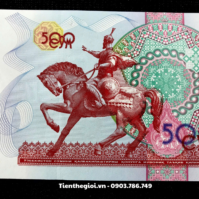 Tiền Lì Xì Tết Hình Con Ngựa Của Uzbekistan 500 Sum